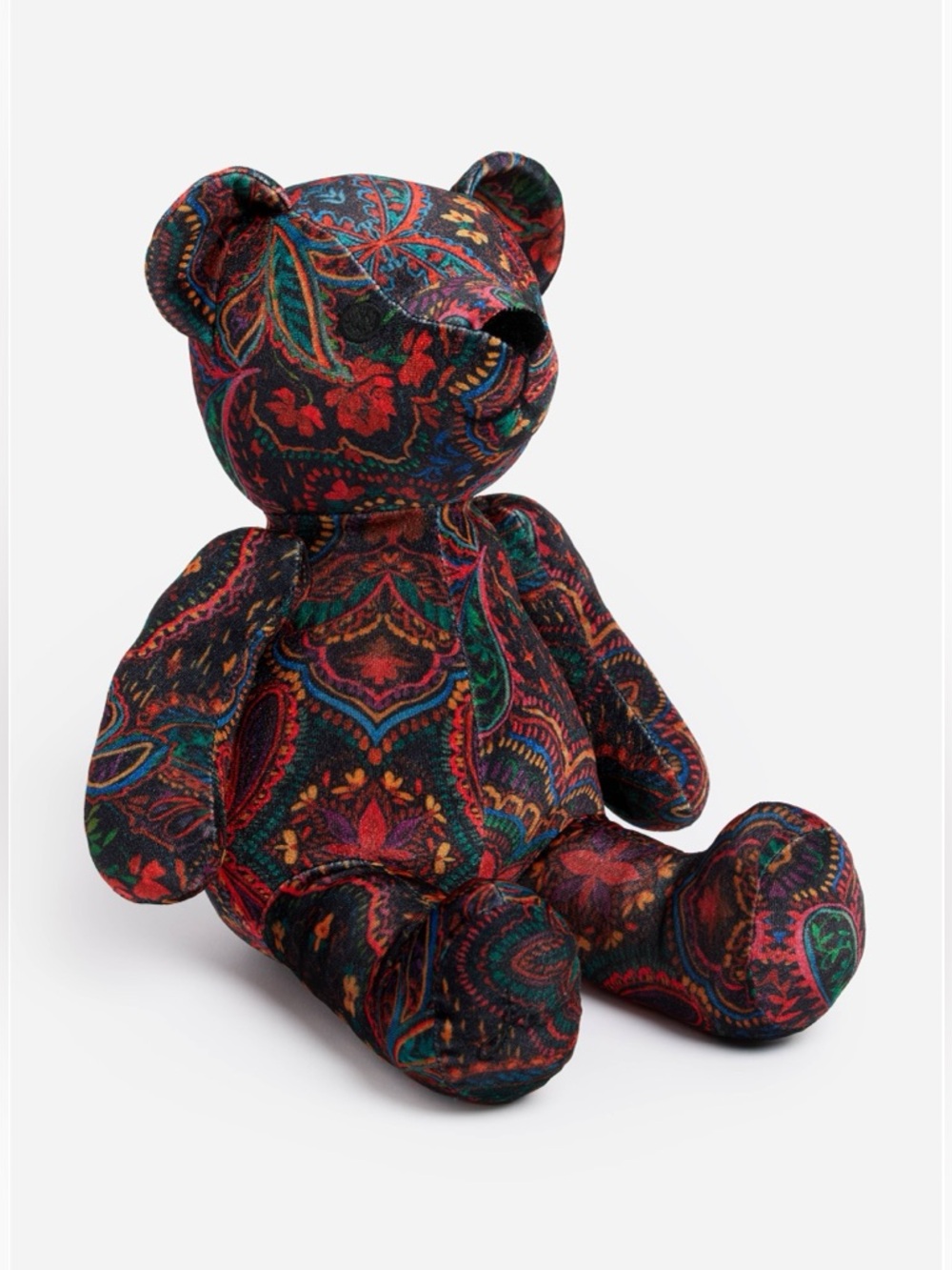 Johnny Was Mystic Wonder Bear, Paisley Pattern Plush Teddy Bear NWT